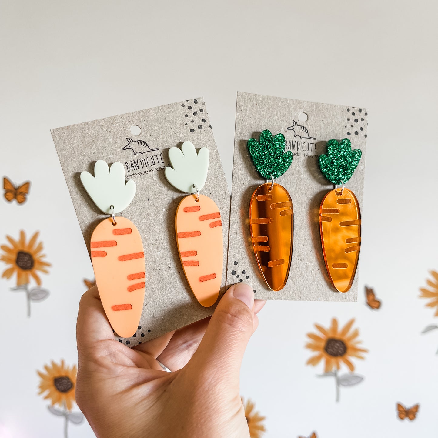 Disco Carrot Earrings-Bandicute