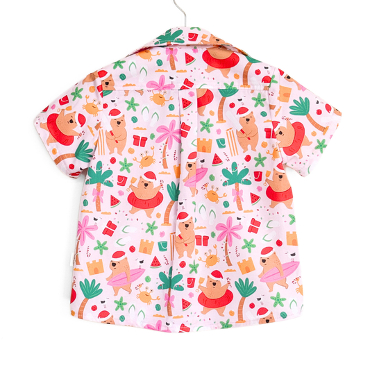PRE-ORDER - Boys Christmas Shirt - Christmas by the Beach Bandicute