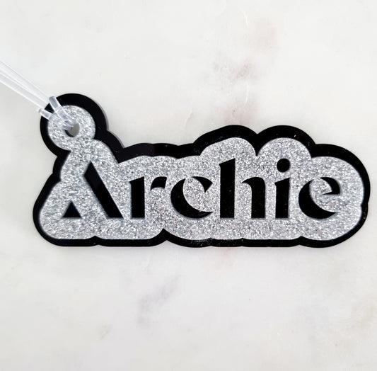 Ultra-Strong Personalised Acrylic Bag Tag-Bandicute