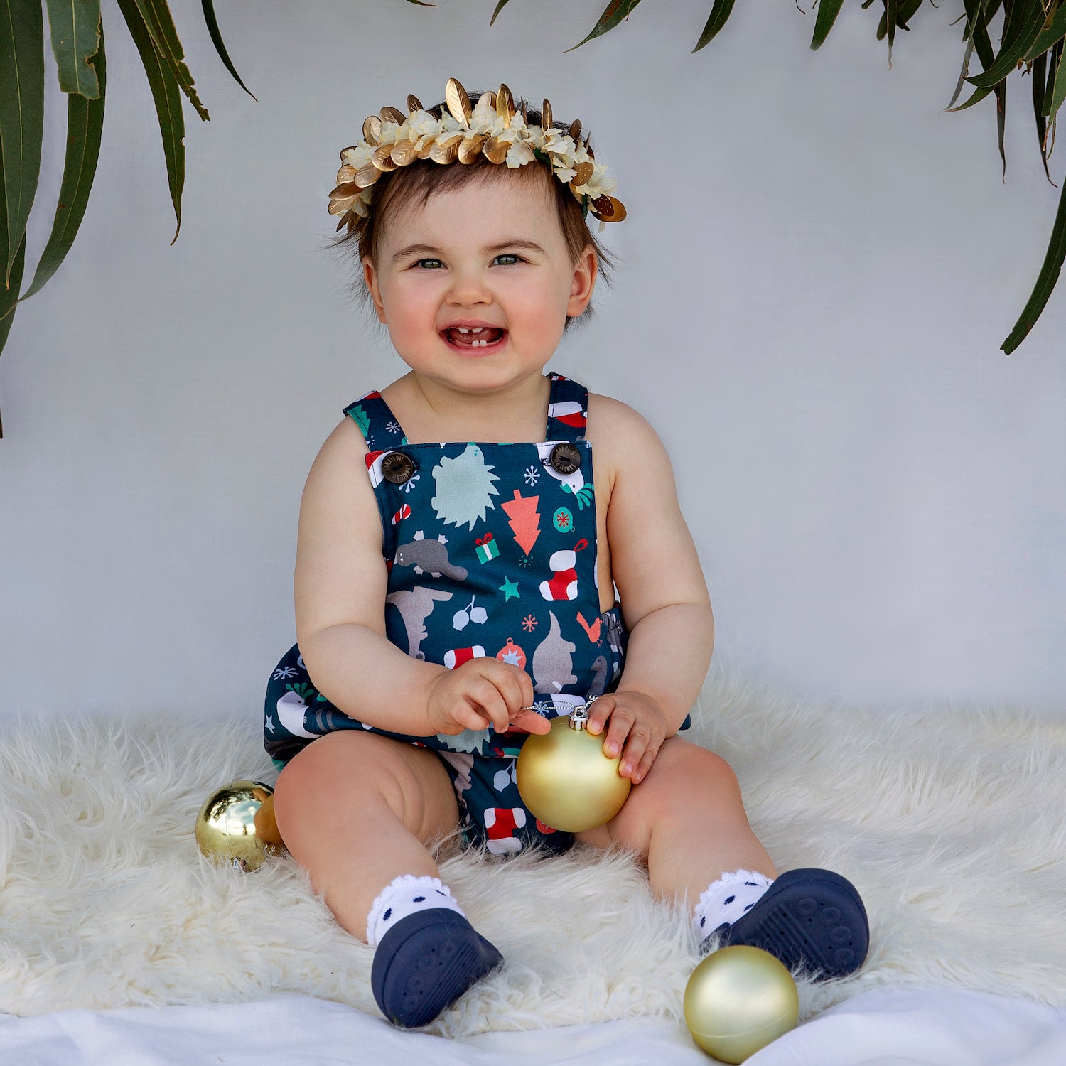 Baby girl hot sale christmas romper