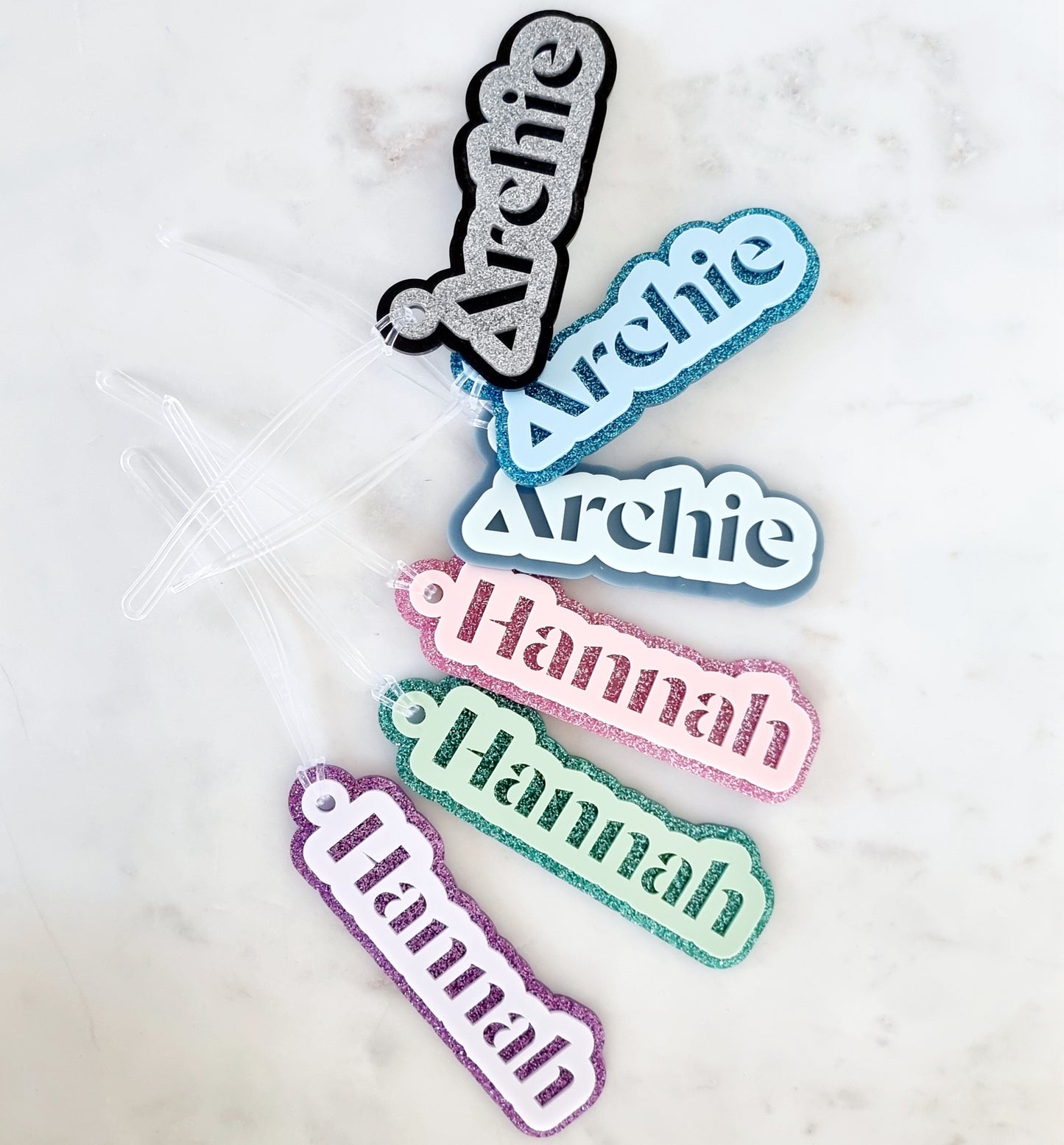 Ultra-Strong Personalised Acrylic Bag Tag-Bandicute