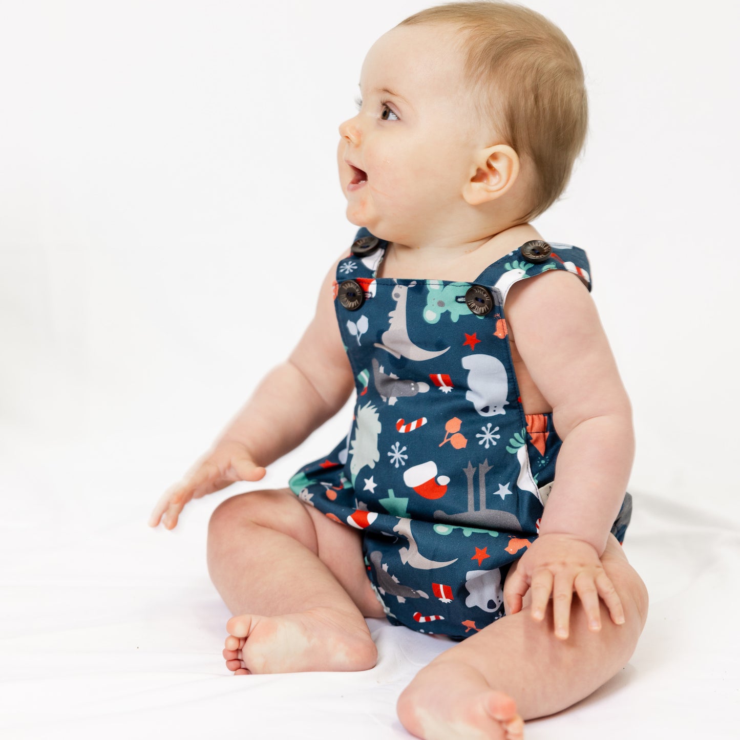 Christmas Baby Romper - Australian Animals-Bandicute