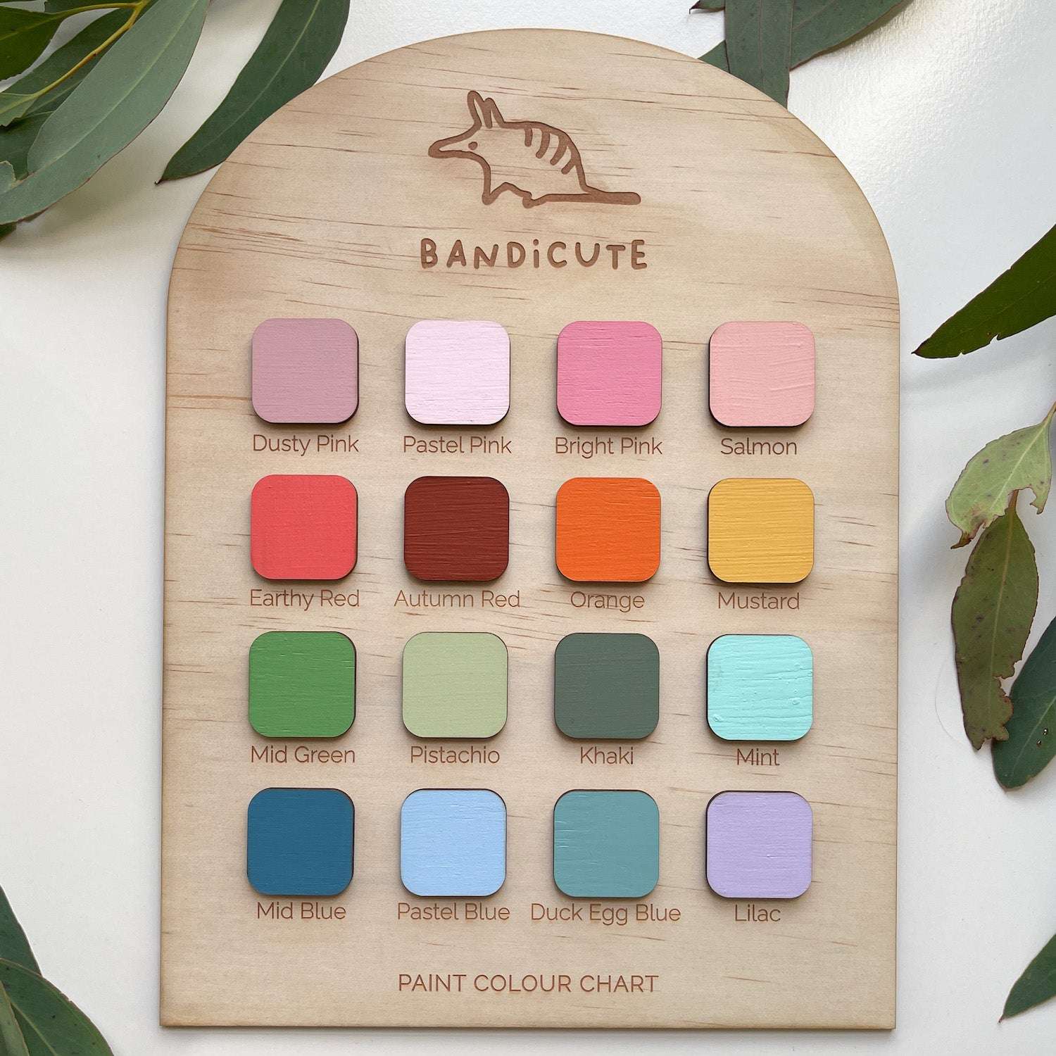Colours available for Wooden Name Puzzle