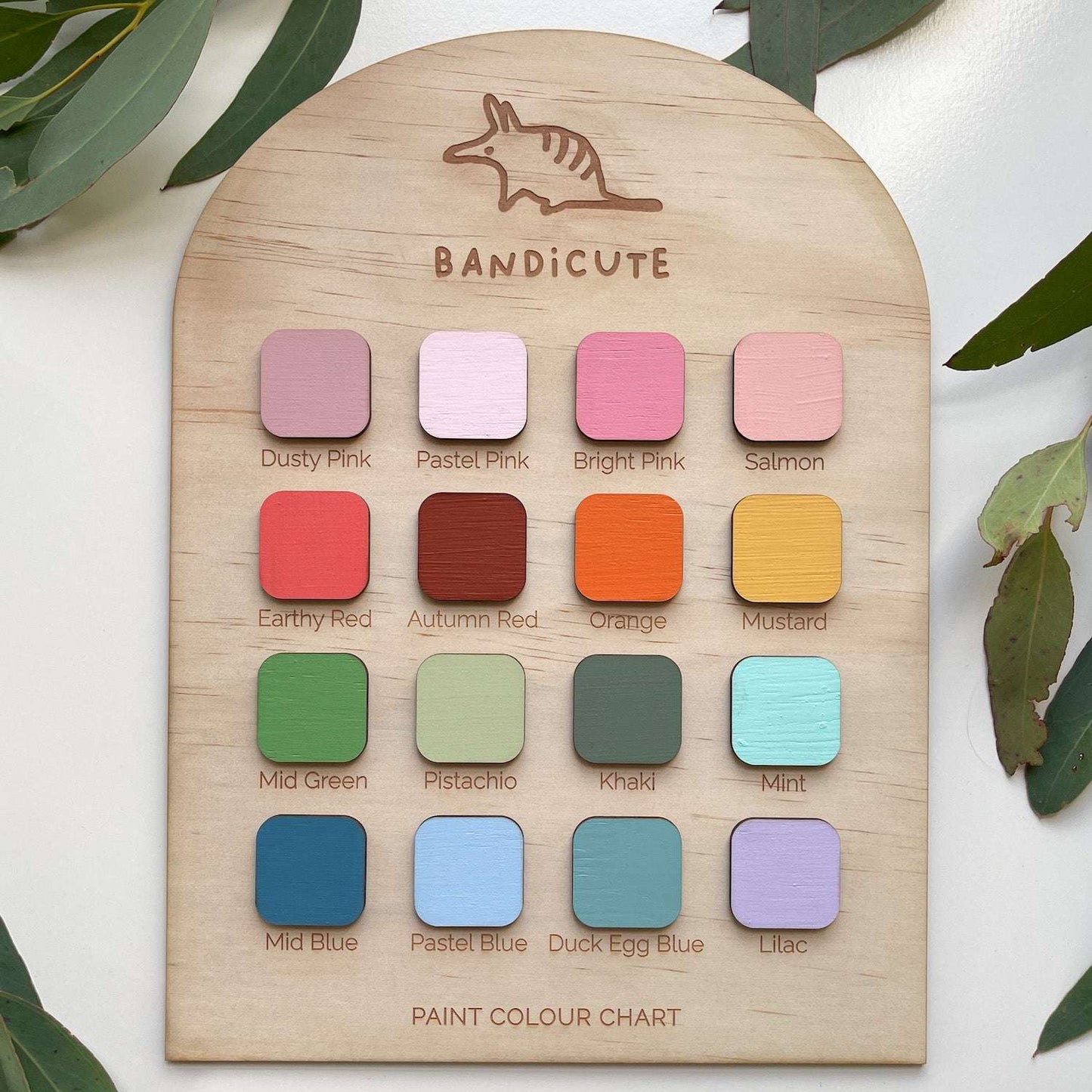 Colours available for Wooden Name Puzzle