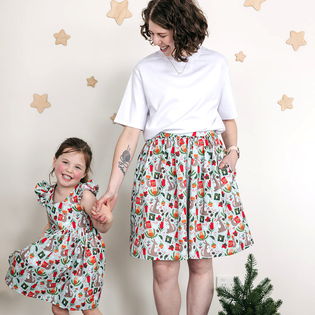 PRE-ORDER - Christmas Women's Skirt - A Bush Christmas-Bandicute