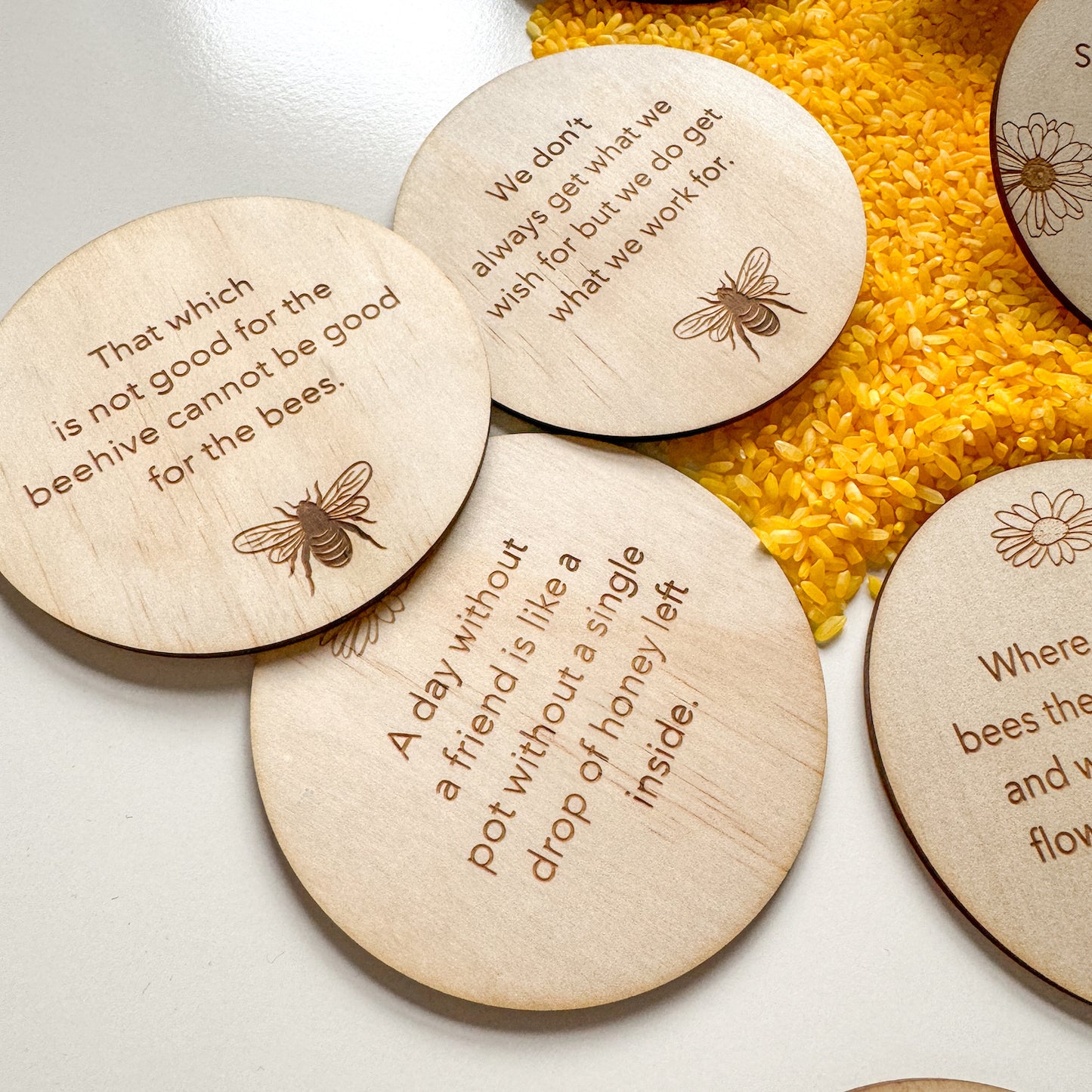 Bee Happy Affirmation Discs-Bandicute