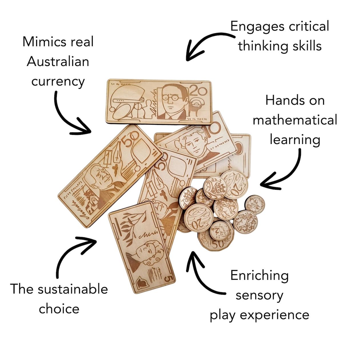 Australian Play Money Set-Bandicute