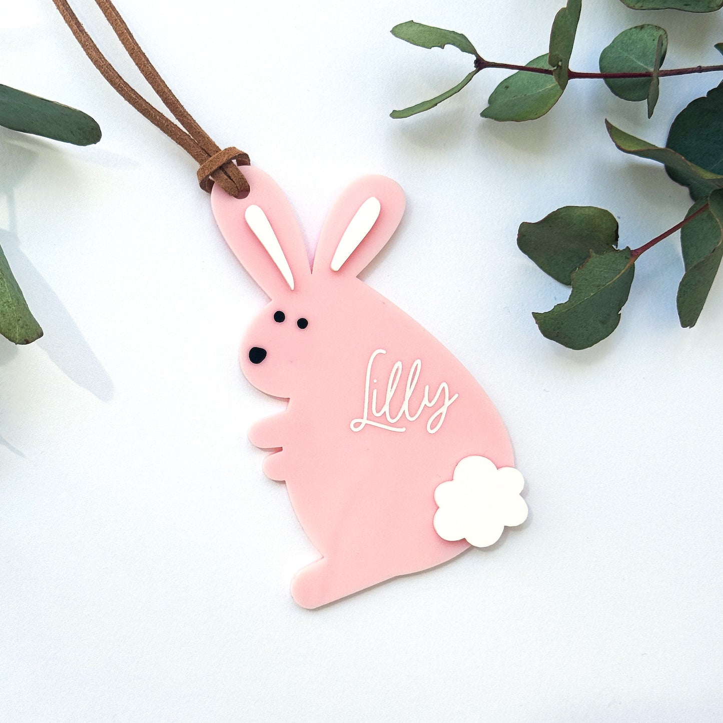 Personalised Easter Basket Tags - Acrylic Bilby or Bunny-Bandicute