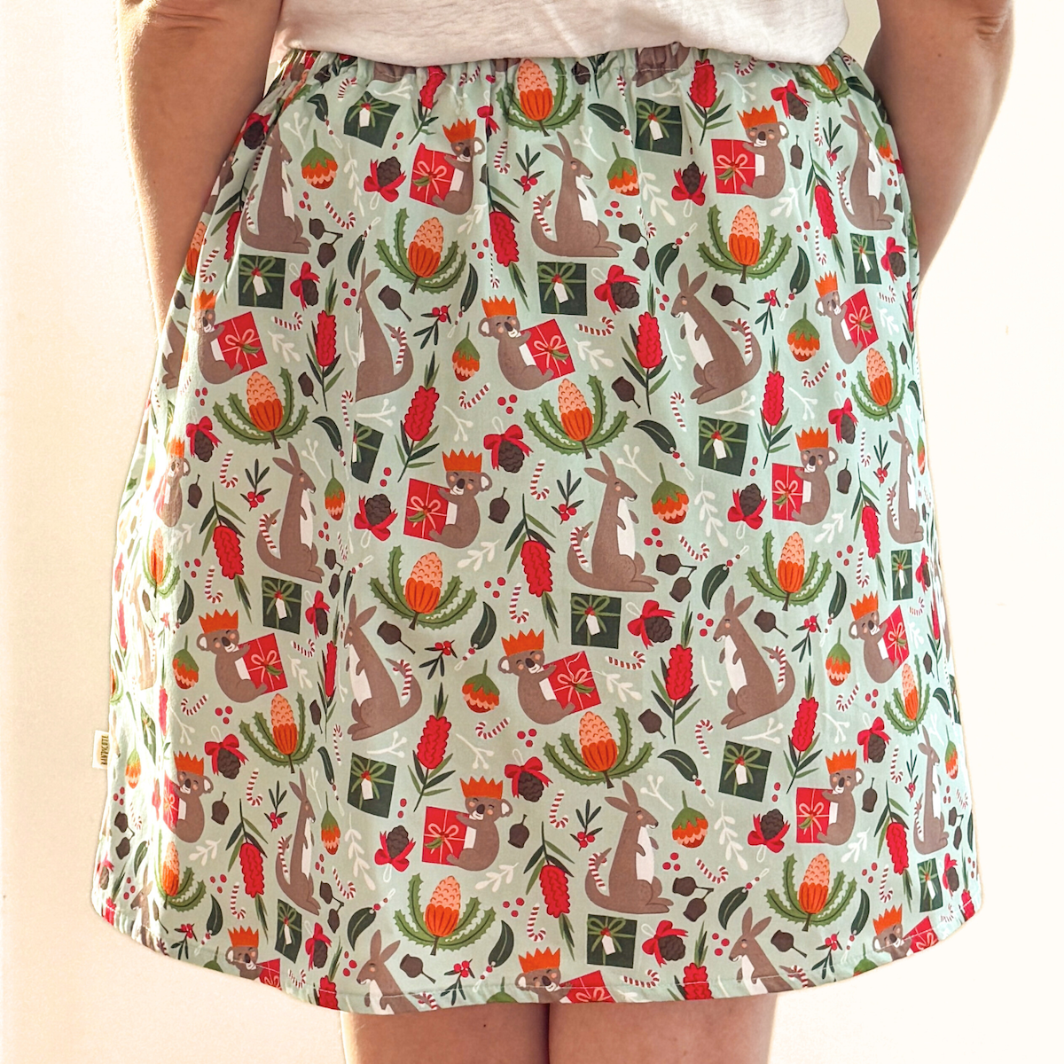 PRE-ORDER - Christmas Women's Skirt - A Bush Christmas-Bandicute