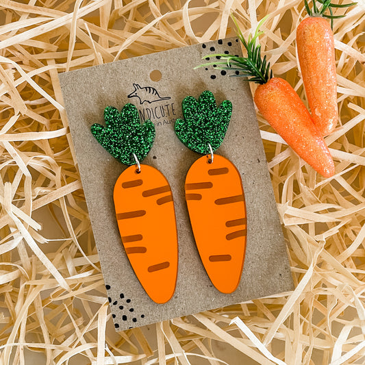 Disco Carrot Earrings-Bandicute