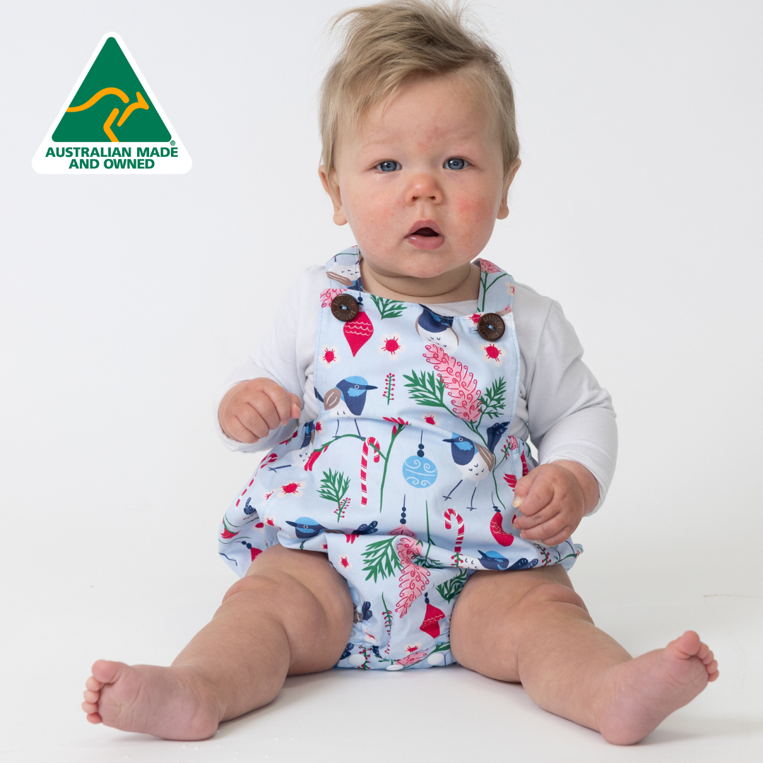 Christmas Baby Romper - Plain Straps - PRE-ORDER-Bandicute