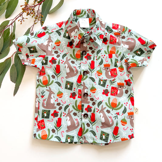 PRE-ORDER - Boys Christmas Shirt - A Bush Christmas-Bandicute