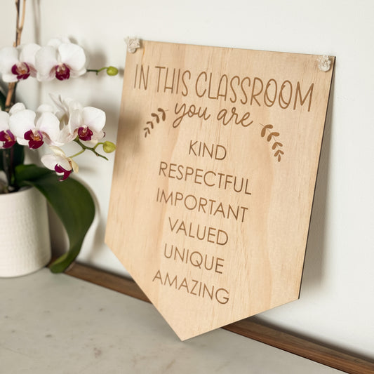 Teacher Classroom Plaque - Positive Affirmations