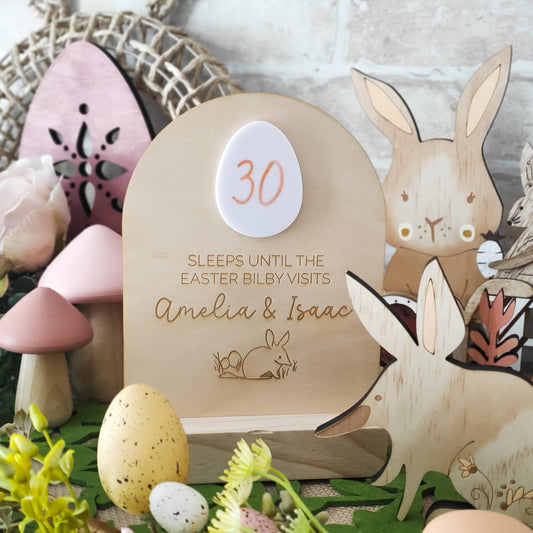 Easter Bilby Countdown Plaque-Bandicute