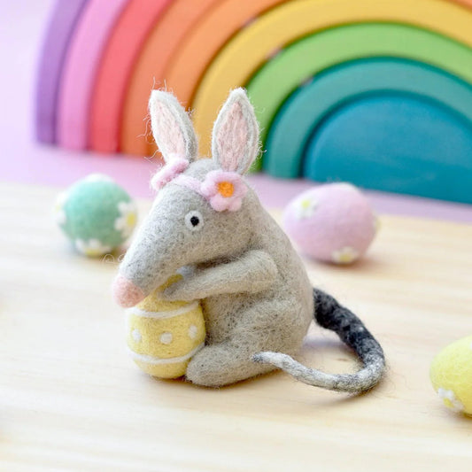 Felt Bilby with Easter Egg-Bandicute