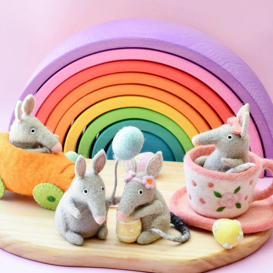 Felt Bilby with Easter Egg-Bandicute