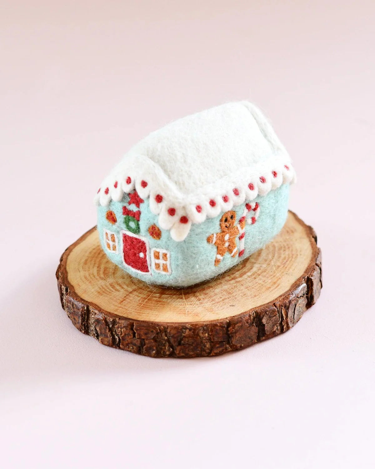 Felt Blue Gingerbread House-Bandicute