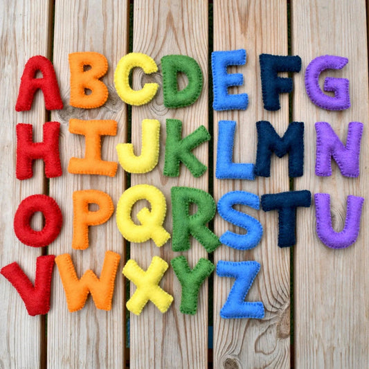 Felt Alphabet Upper Case Letters-Bandicute
