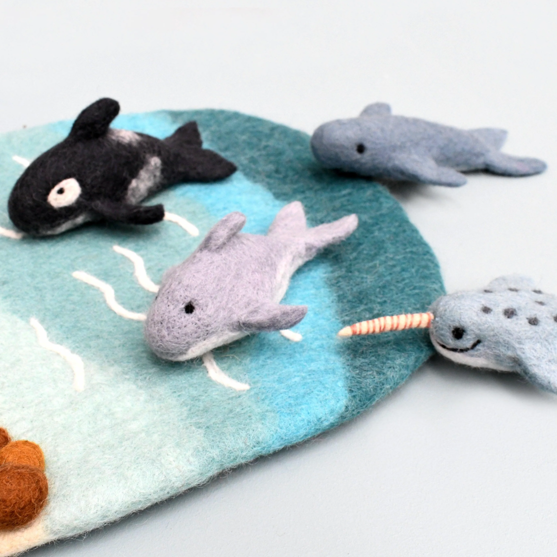 Felt Marine Mammal Toy Set-Bandicute