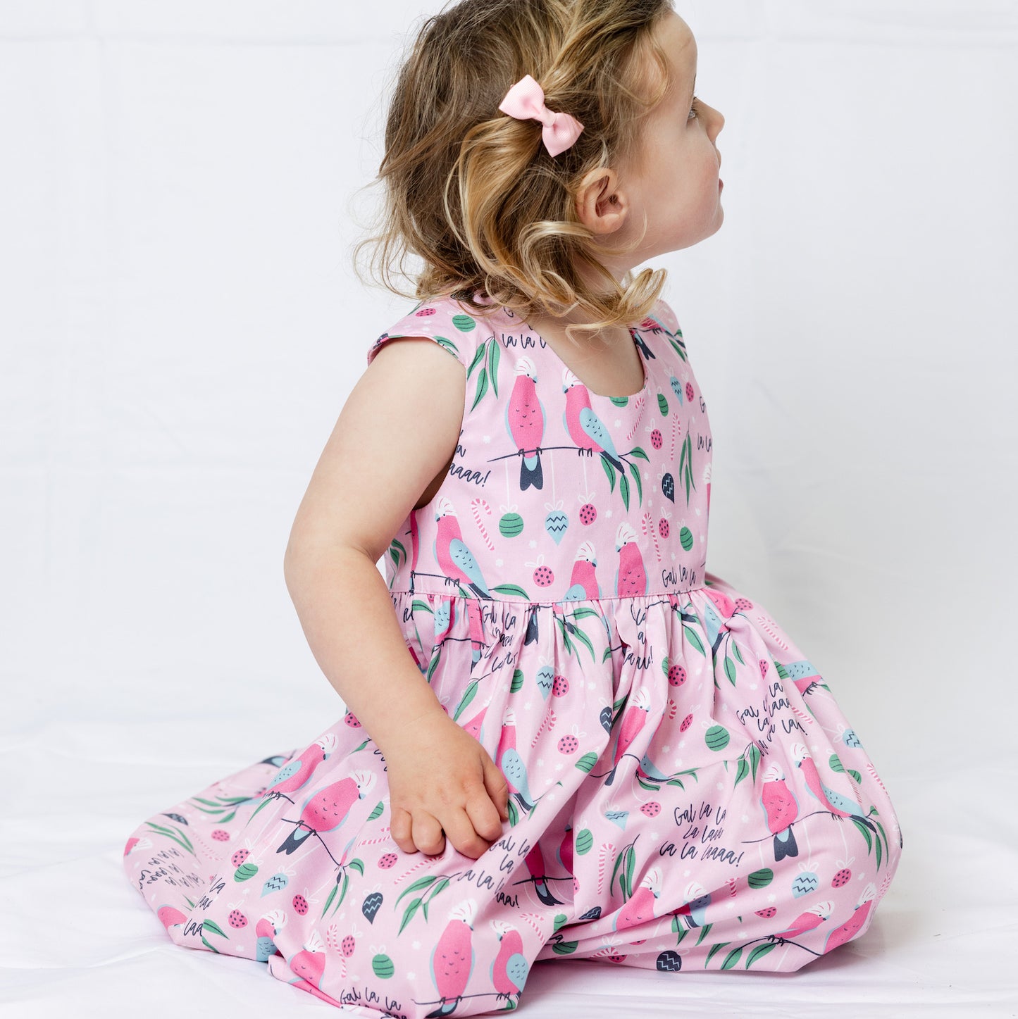 Girls Christmas Dress - Gal La La La Lah - EARLY DECEMBER DISPATCH-Bandicute