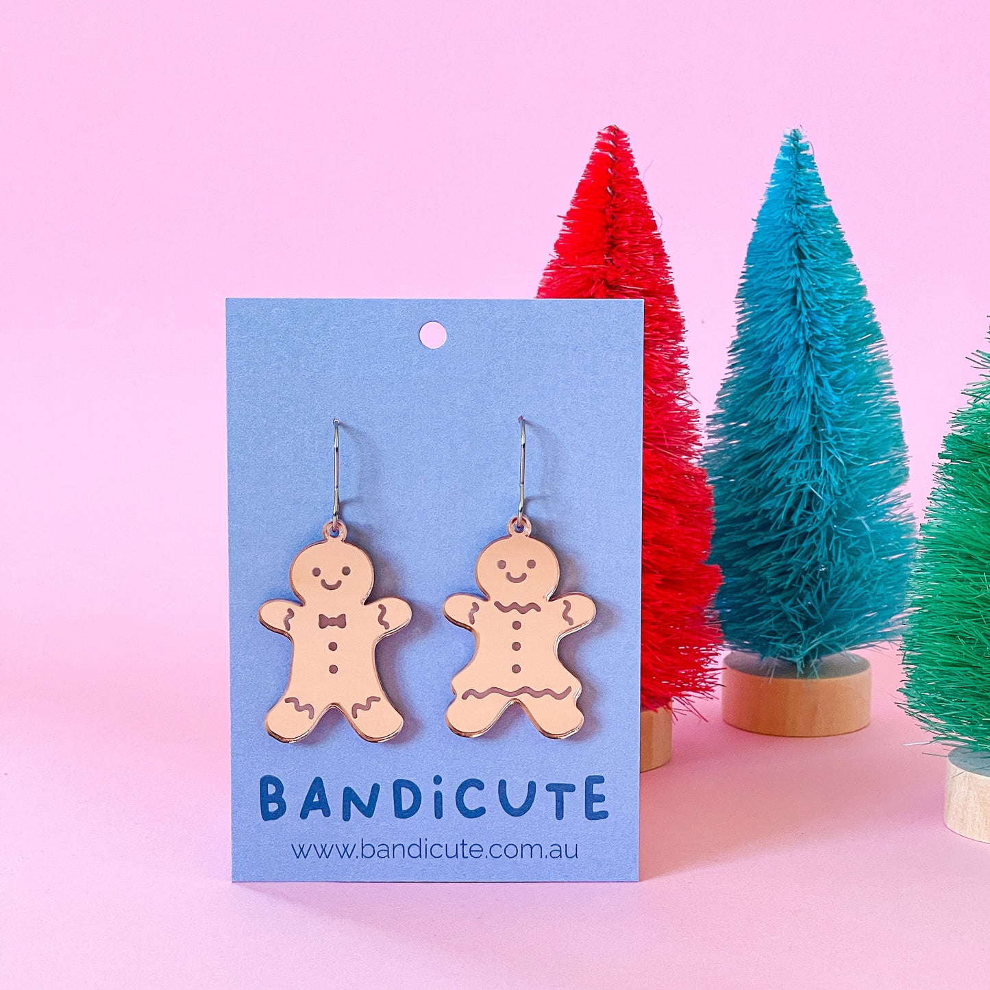 Gingerbread People Earrings-Bandicute