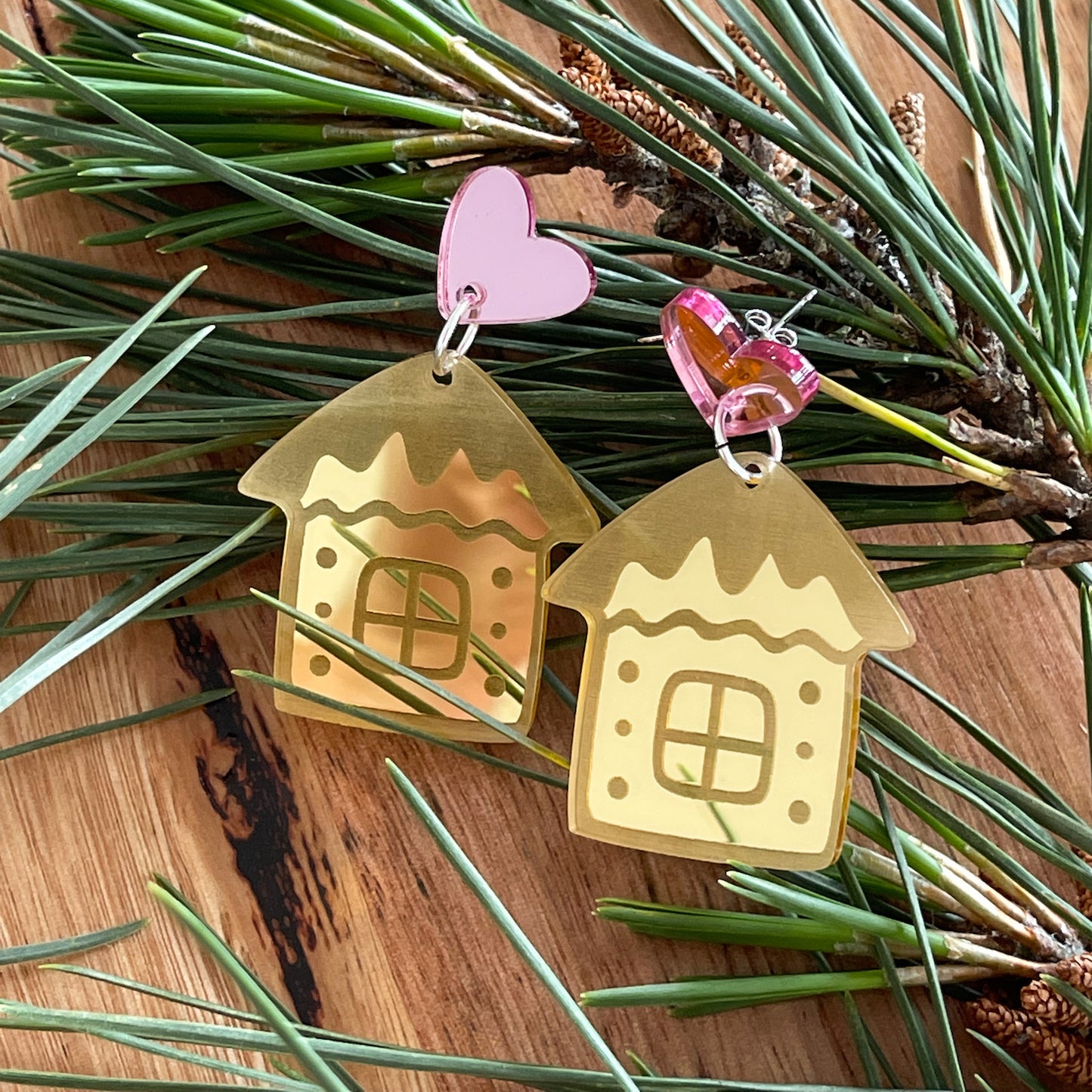 Gingerbread House Earrings - PRE-ORDER-Bandicute