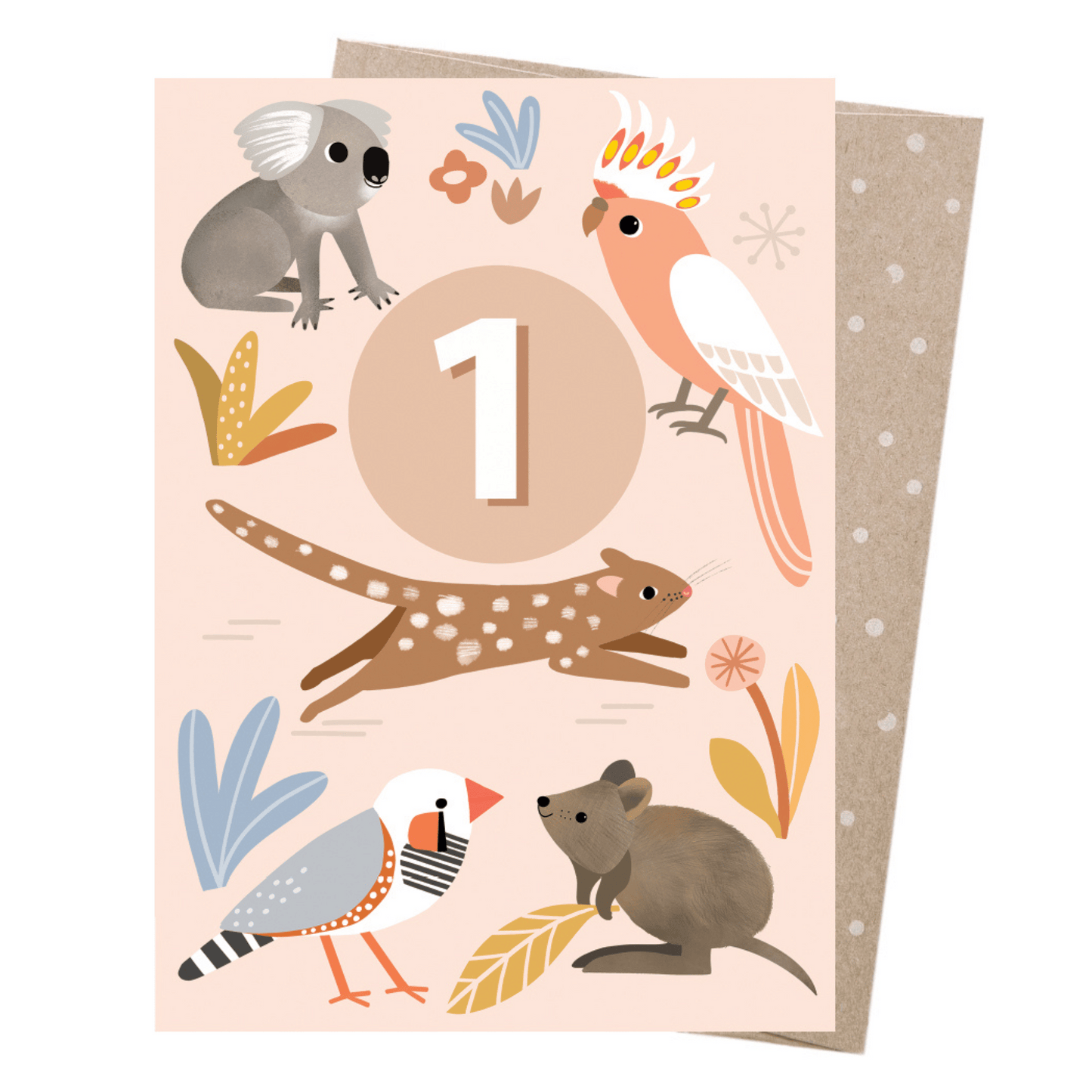 Greeting Card - Age 1 - Friends Have Fun-Bandicute