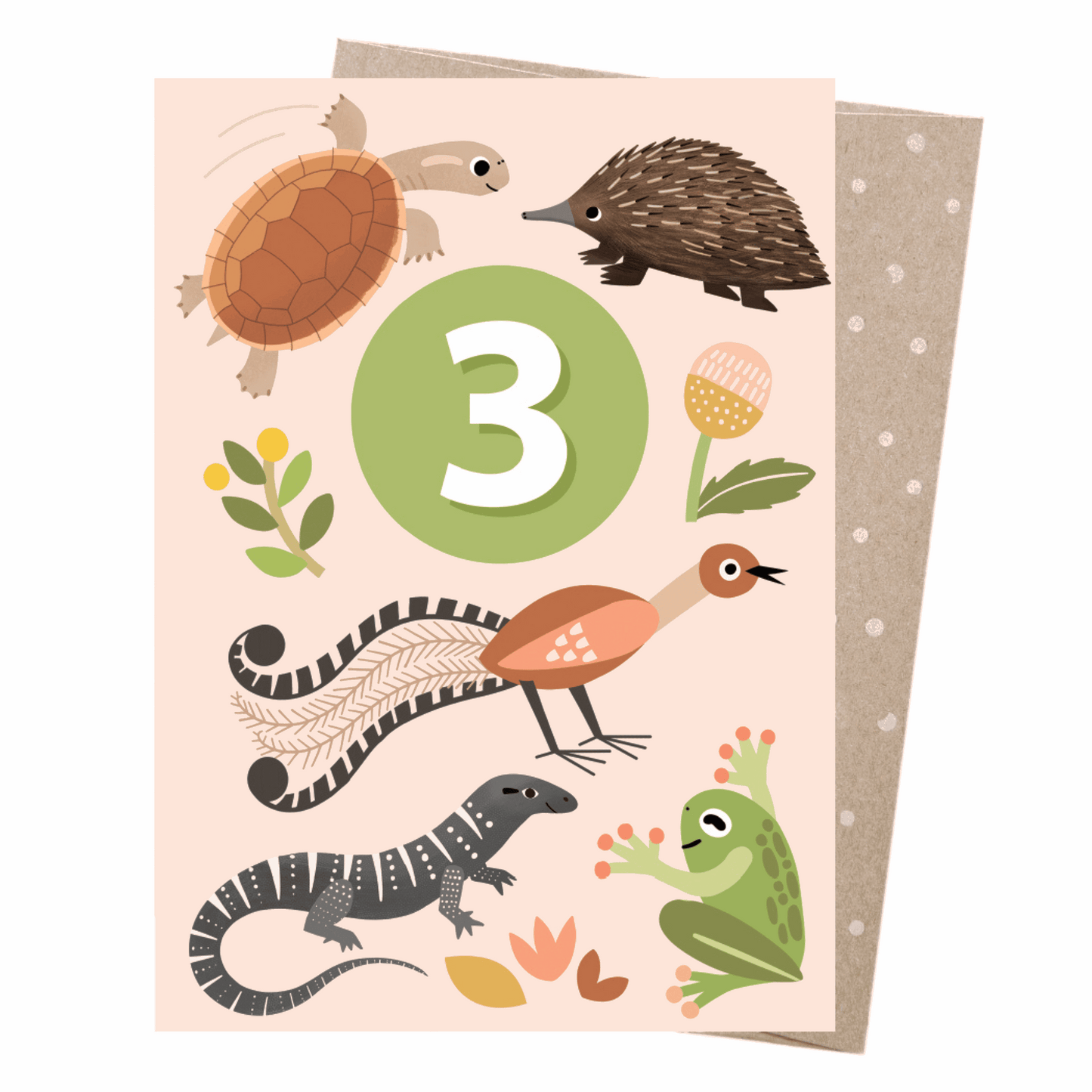 Greeting Card - Age 3 - Menagerie-Bandicute