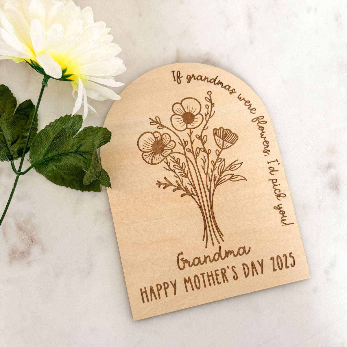 Mother's Day Finger Print Keepsake Plaque-Bandicute