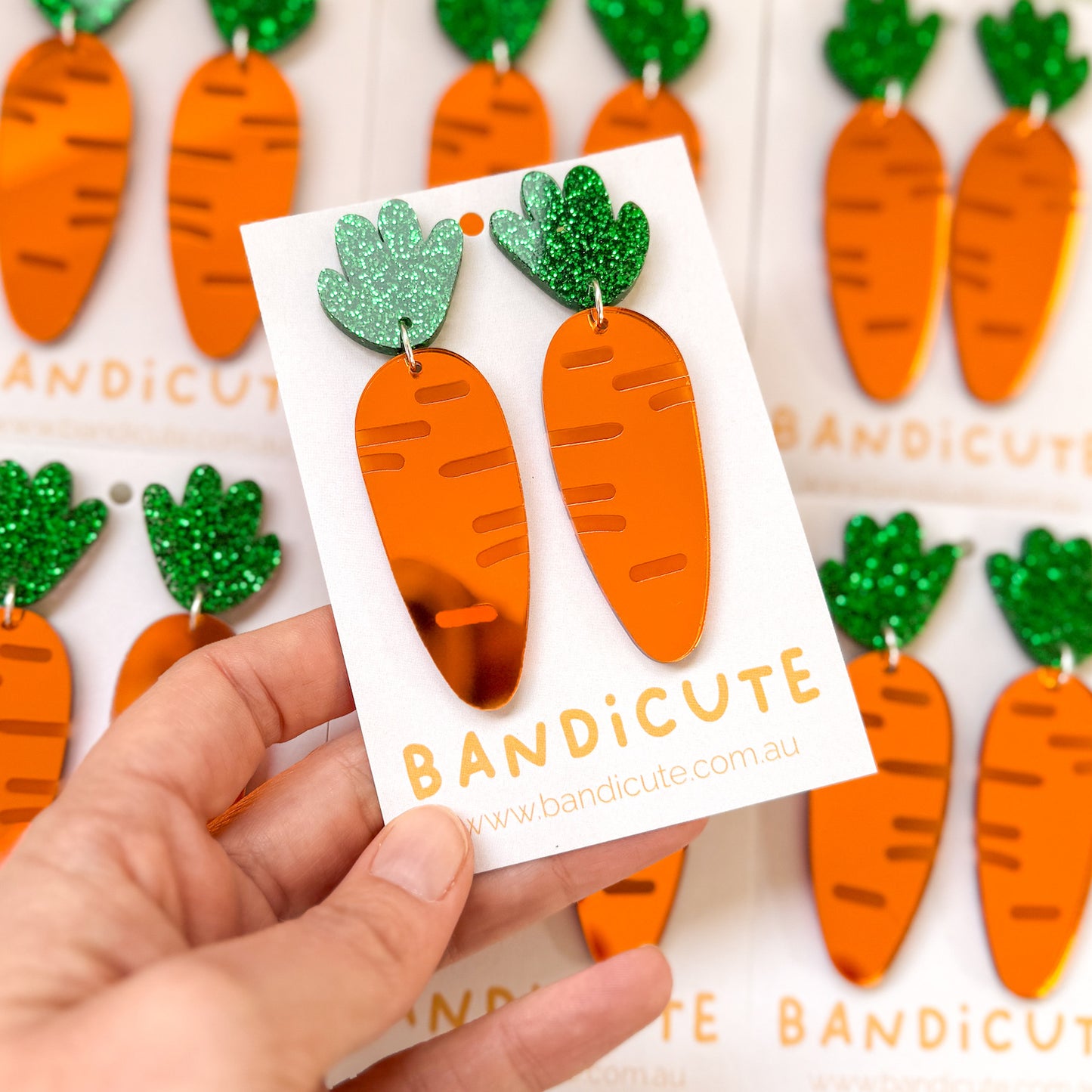 Easter Carrot Earrings-Bandicute