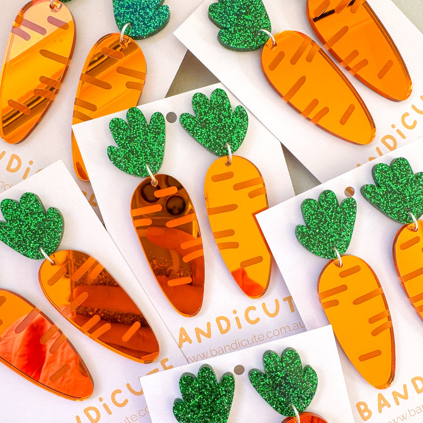 Easter Carrot Earrings-Bandicute