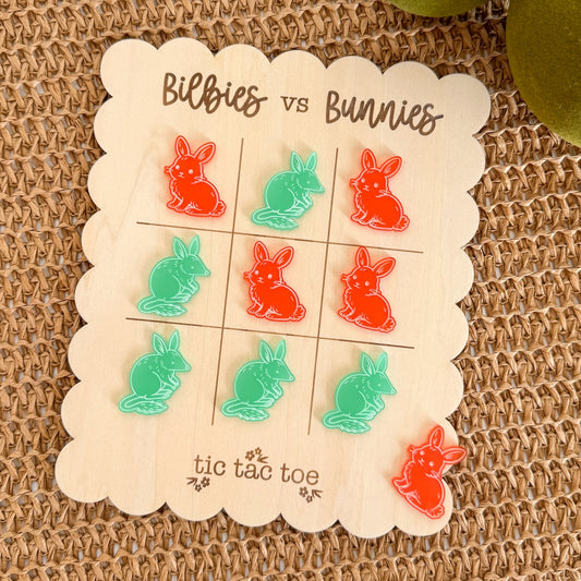 Easter Bilbies vs Bunnies Tic Tac Toe-Bandicute