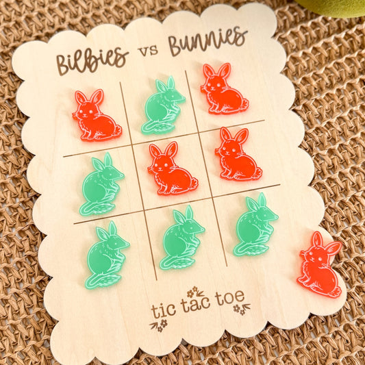 Easter Bilbies vs Bunnies Tic Tac Toe-Bandicute