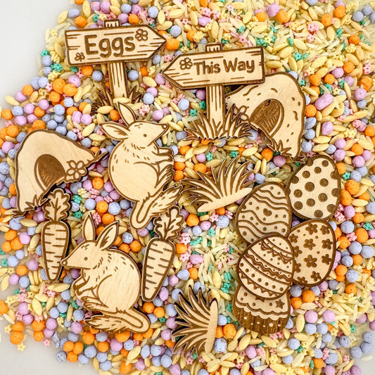 Sensory Play Loose Parts - Bilby Easter Fun - 16 Parts-Bandicute