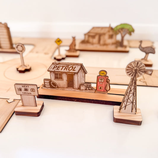 Australian Outback Car Track Accessories - 24 PIECE SET (Tracks not Included)-Bandicute