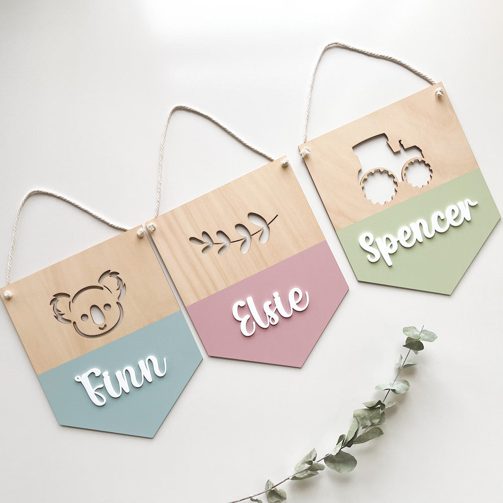 Personalised Name Plaque - Banner Style-Bandicute