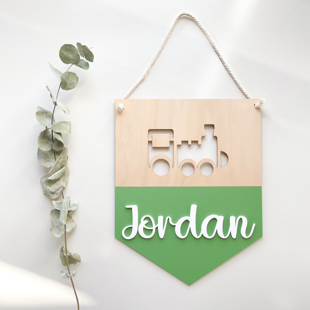 Personalised Name Plaque - Banner Style-Bandicute