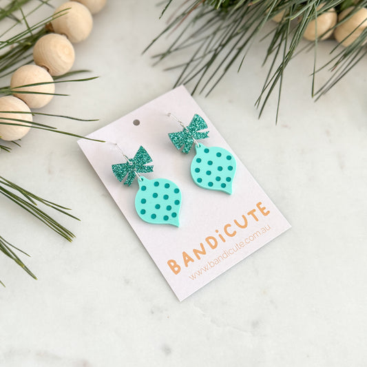 Spotty Bauble Earrings - Mint-Bandicute