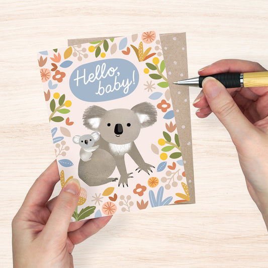 Greeting Card - Bouncing Baby Koala-Bandicute