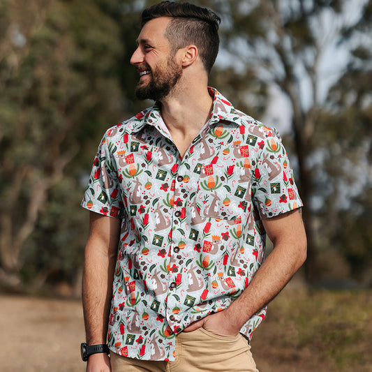 PRE-ORDER - Men's Christmas Shirt - A Bush Christmas-Bandicute