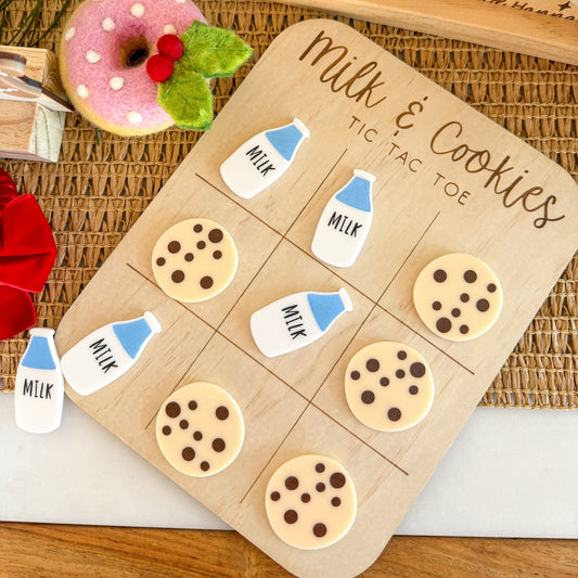 Christmas Tic-Tac-Toe - Milk and Cookies-Bandicute