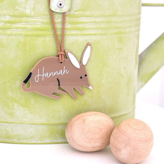 Personalised Easter Basket Tags - Acrylic Bilby or Bunny-Bandicute