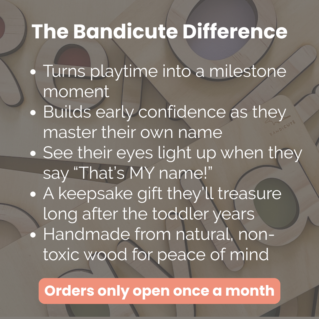 Wooden Name Puzzle - ORDERS NOW OPEN-Bandicute