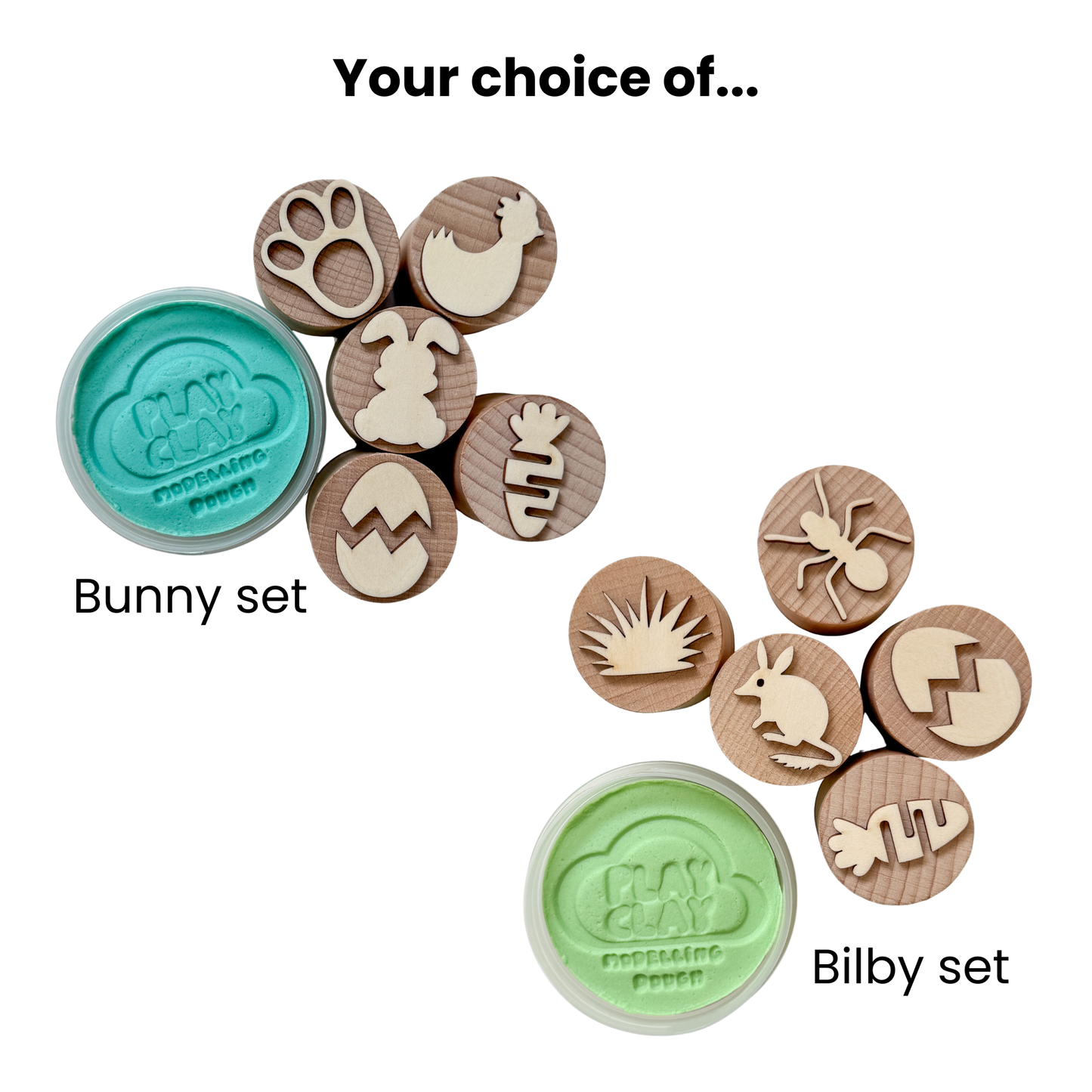 Easter Play Dough Bundle - Bunny or Bilby-Bandicute