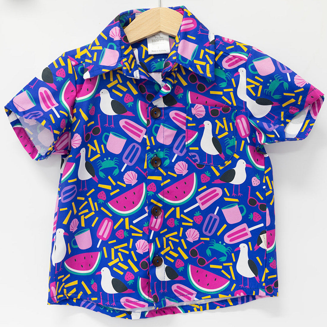 Boys Shirt - Seaside Picnic-Bandicute