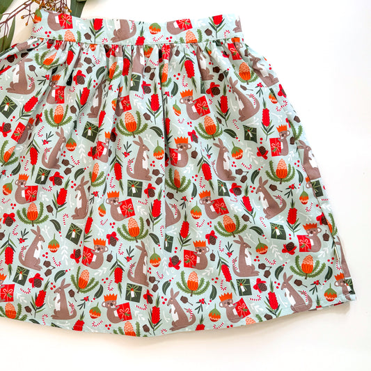 PRE-ORDER - Christmas Women's Skirt - A Bush Christmas-Bandicute