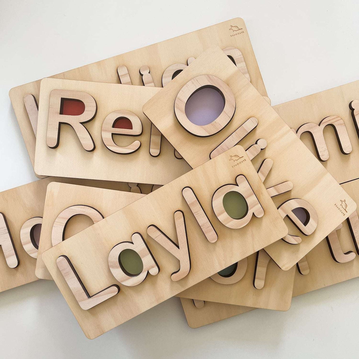 Wooden Name Puzzle-Bandicute