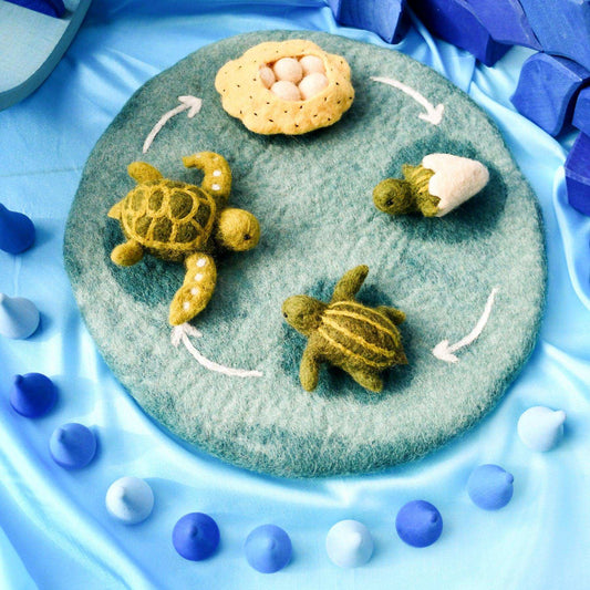Felt Life Cycle Tray Playmat (Water)-Bandicute