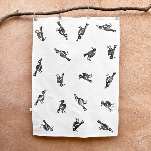 Australian Tea Towel - magpie print