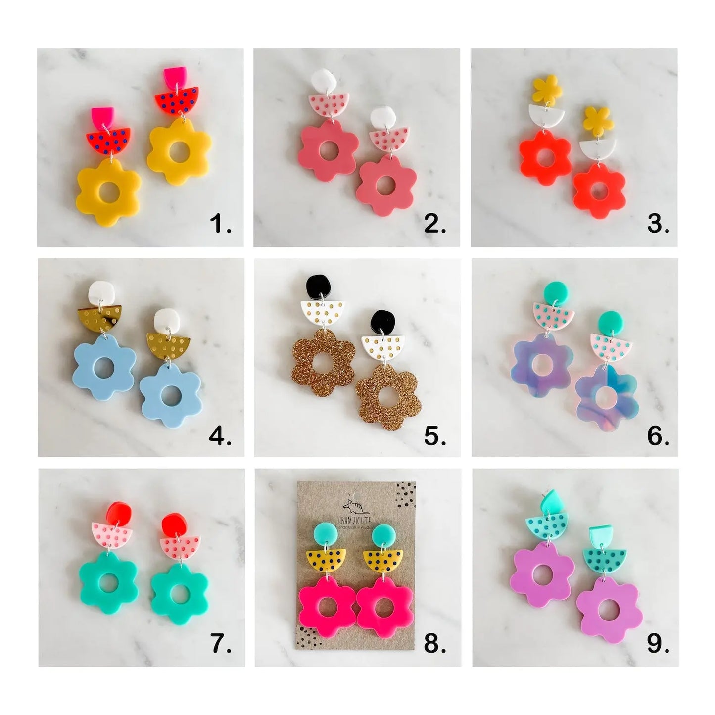 Flower Earrings-Bandicute